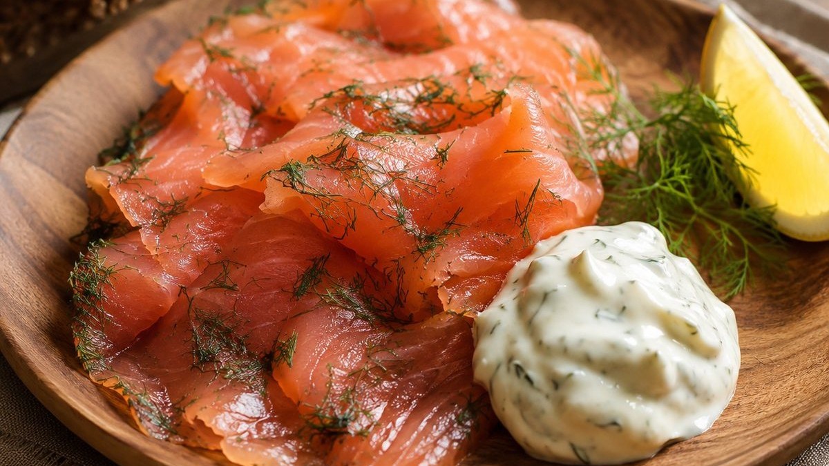 Gravad lax med hovmästarsås