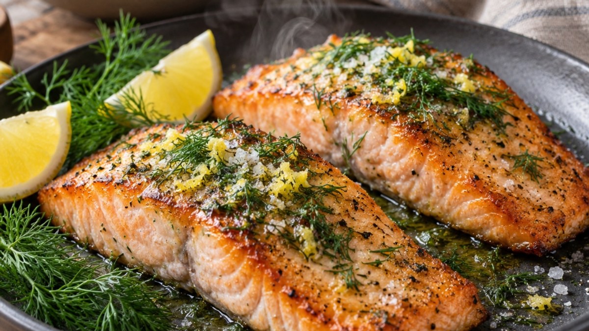 Saftig lax i airfryer