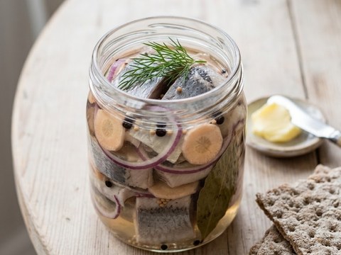 Inlagd sill till julbordet