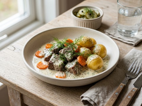 Klassiskt dillkött på högrev