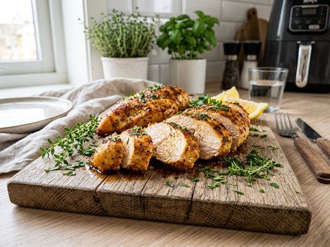 Saftig kycklingfilé i airfryer