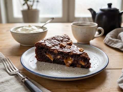 Seg Dumlekladdkaka med flingsalt