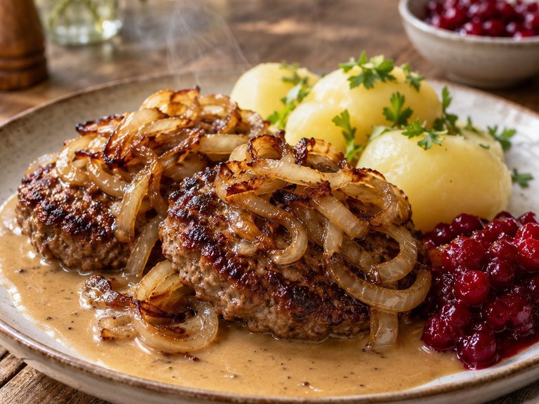 Pannbiff med lök